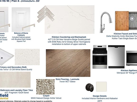Images are for general reference. Materials subject to change based on availability.