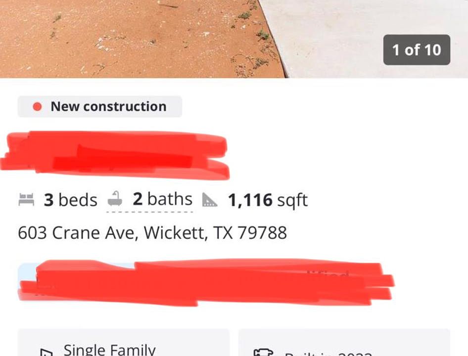 603 Crane Ave, Wickett, TX 79788 Zillow