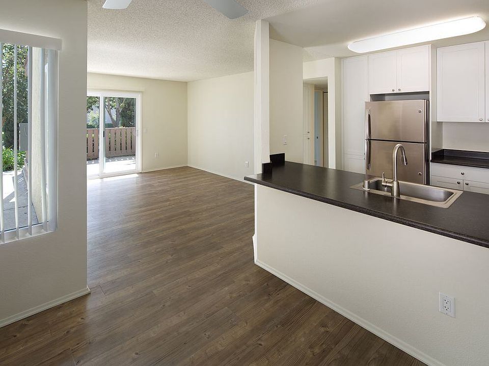 Kitchen, living, and dining area