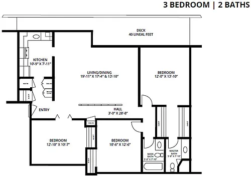 Floor plan 3x2 Large