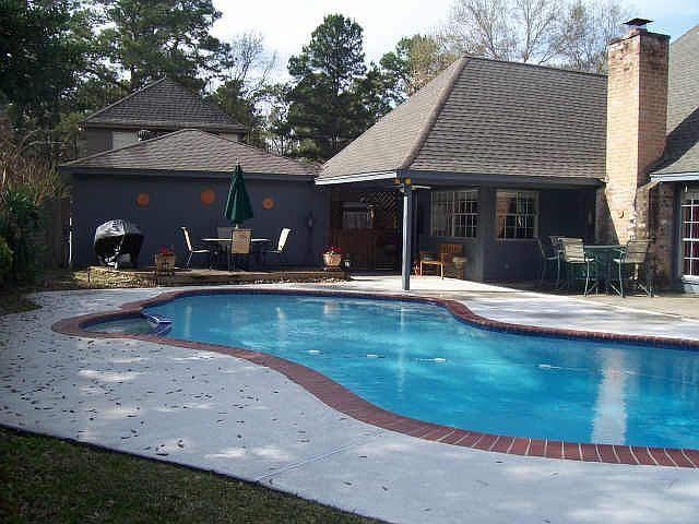 Pool and back entry