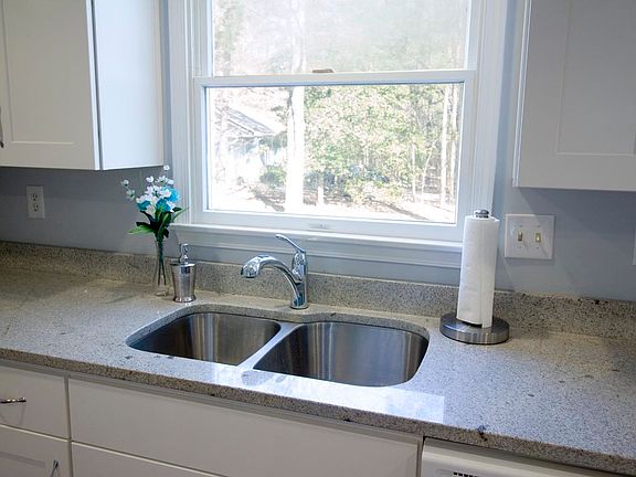Granite tops and stainless sink