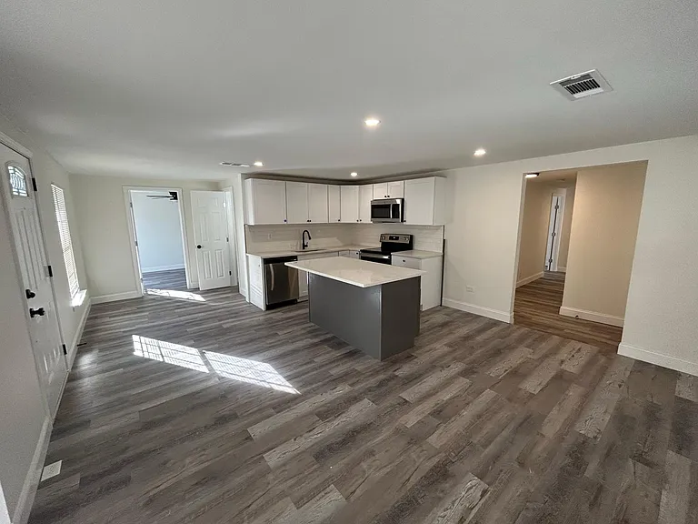 Kitchen and dining area