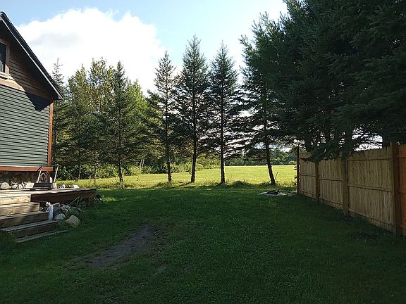 Field abutting cabin