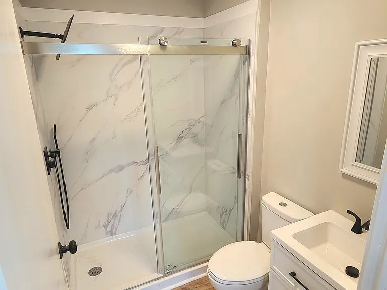 First floor full bath.