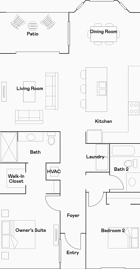 2 bed, 1154 sqft, $2,000 — Photo 3