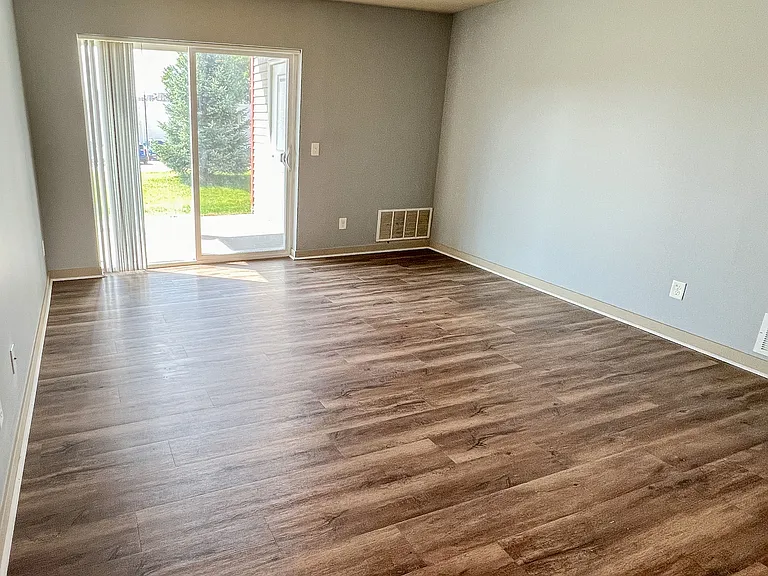 Living room with slider