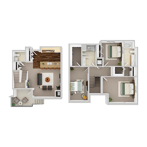 Floor plan Townhome - St. Croix