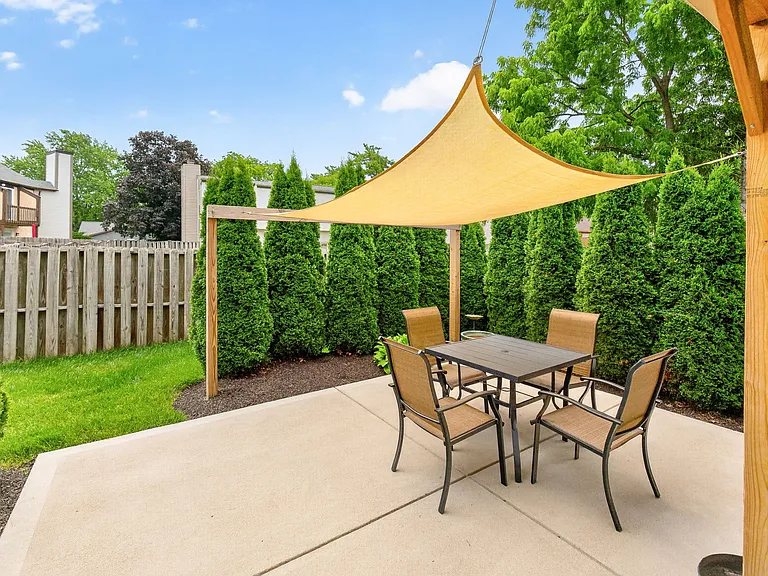 Private patio off of living room
