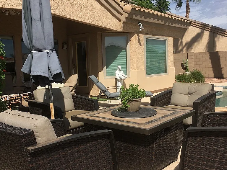 Patio sitting area