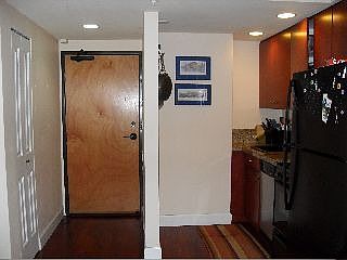 Kitchen and entry