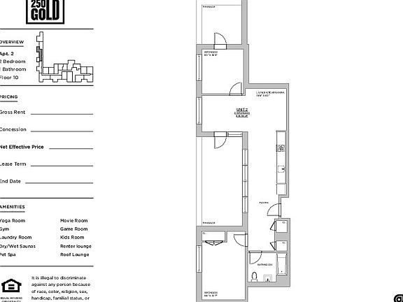 2nd image of 250 Gold St #1014