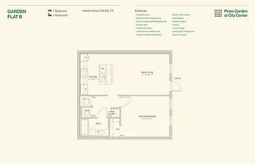 Floor plan Garden Flat B