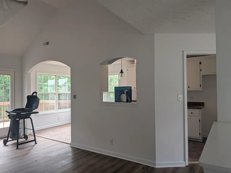 Living room facing kitchen
