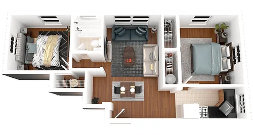 Floor plan Two Bedroom