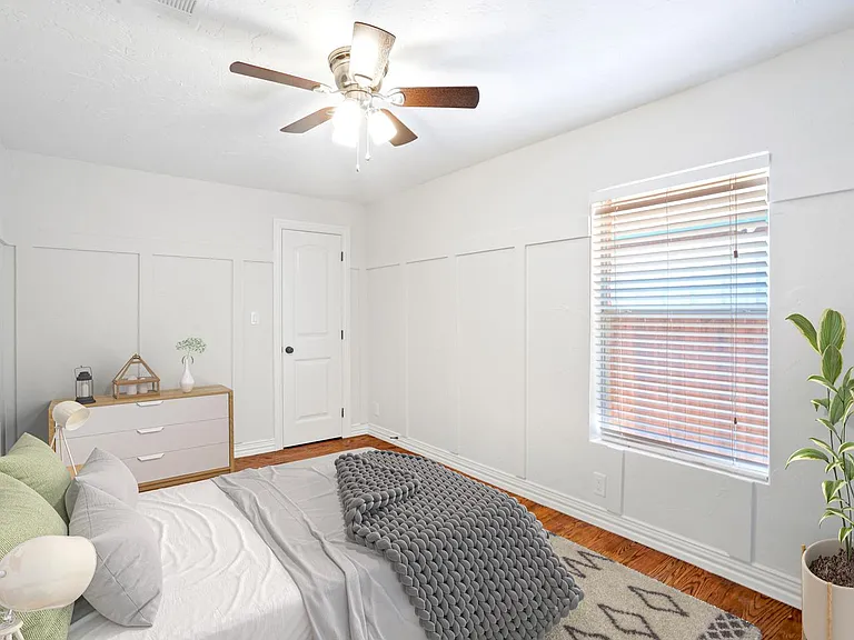 Bedroom 3. This image shows a virtually furnished space. Bedrooms come unfurnished.