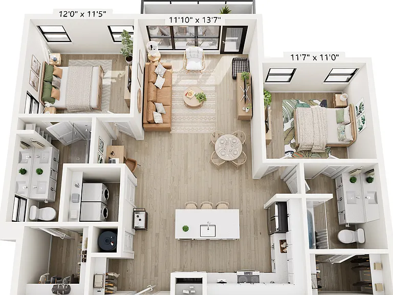 2C floor plan Cadena at the Falls