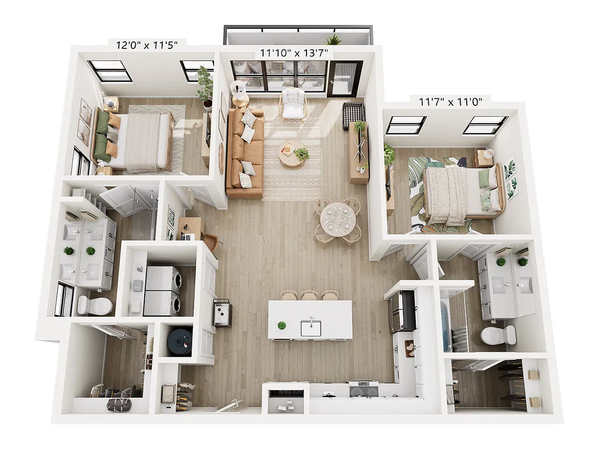 Floor plan 2C