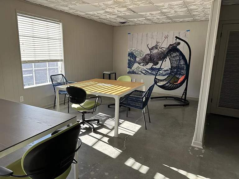 Coworking space can also be converted into large meeting/training space