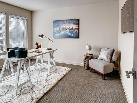 The first bedroom is on the lower level.