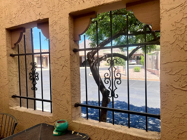 Shaded seating & community view