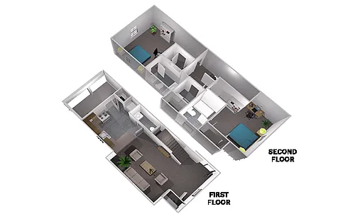 Floor plan 2x2 Duplex