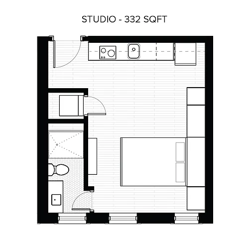 Floor plan Studio