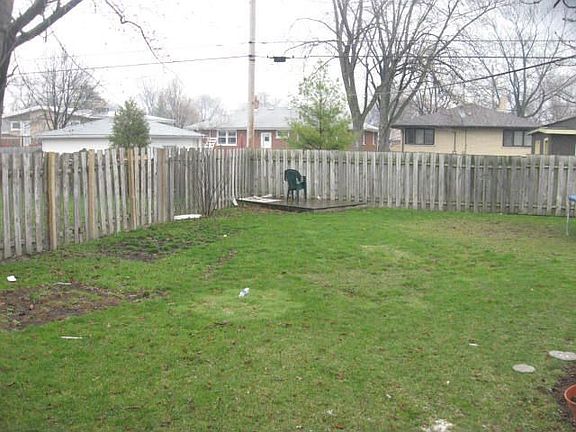 Large fenced yard