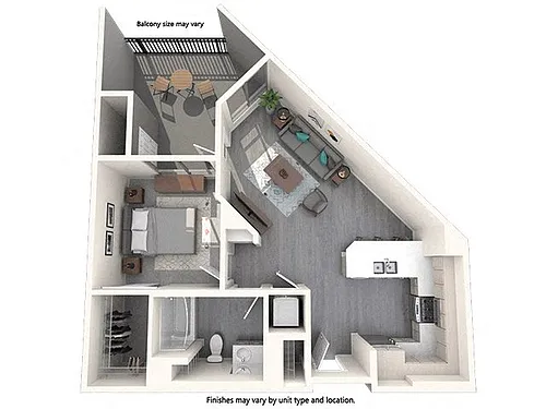 Floor plan Vive Luxe A2 Cardiff