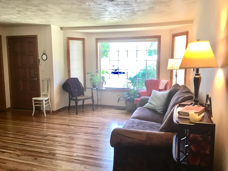 Living Room with Bay Window
