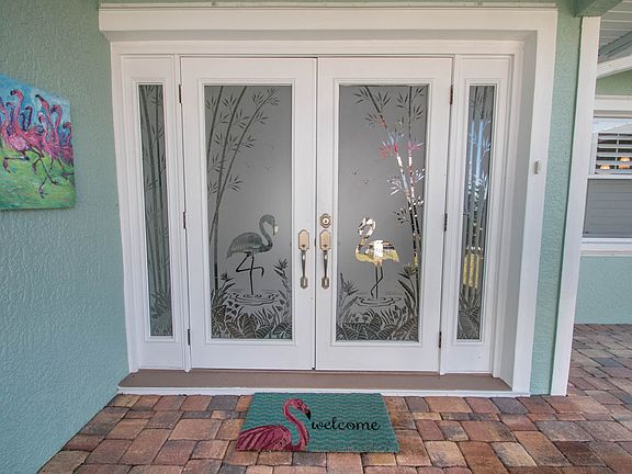 Beautiful etched front doors