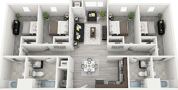 4-Bedroom 4-Bedroom