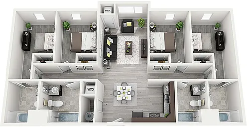 Floor plan 4-Bedroom