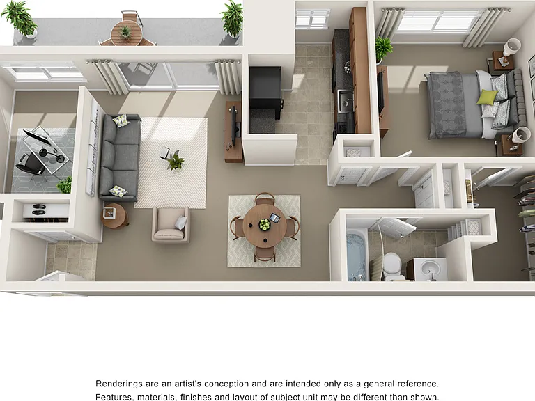 The Willoughby - 1 Bedroom - 1 Bathroom