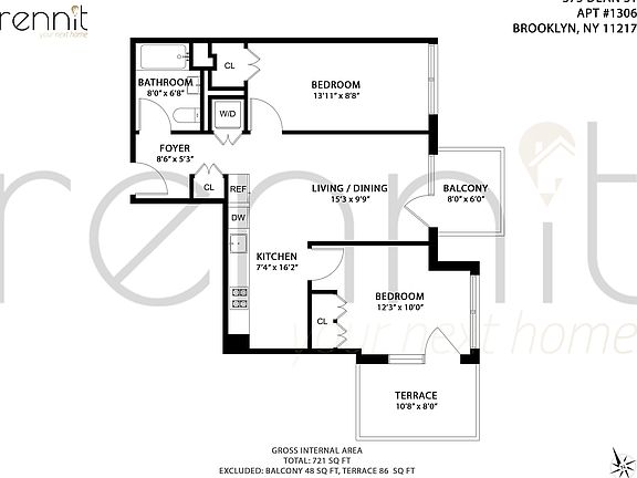 2nd image of 375 Dean St APT 1506