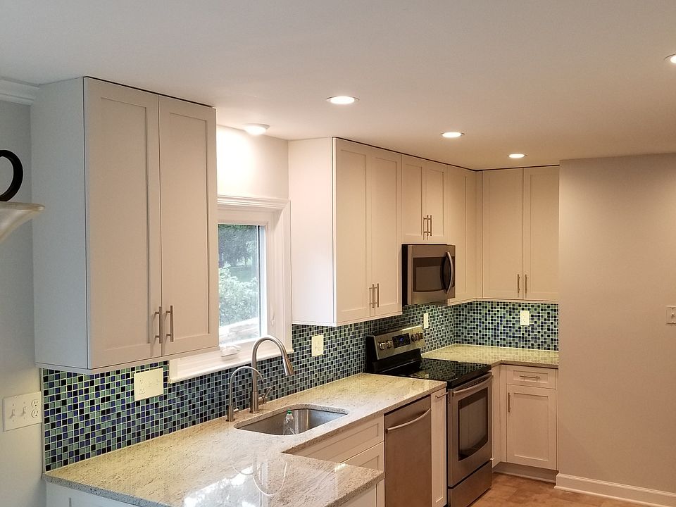 lighted backsplash