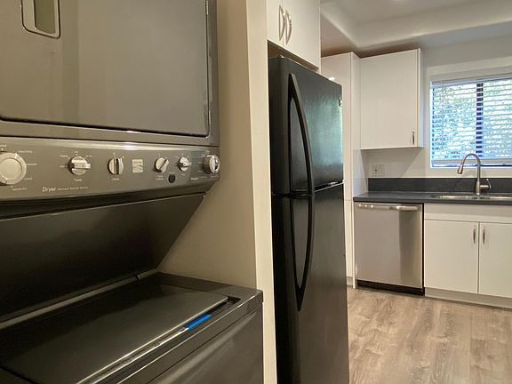 Washer, Dryer, and refrigerator.
