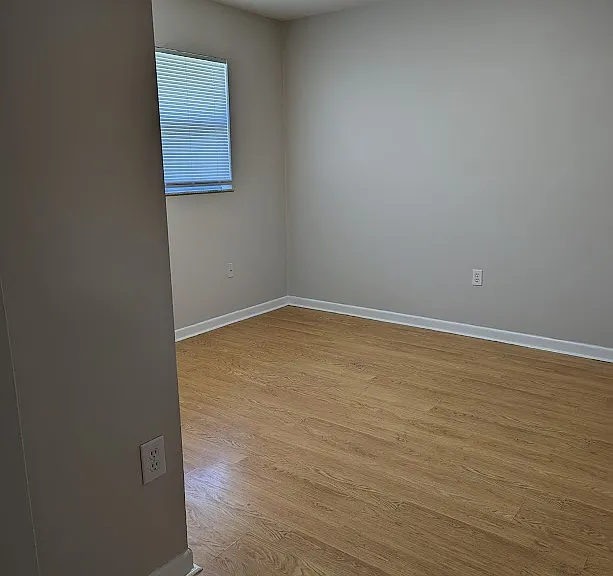 Bedroom in the back of the apartment.