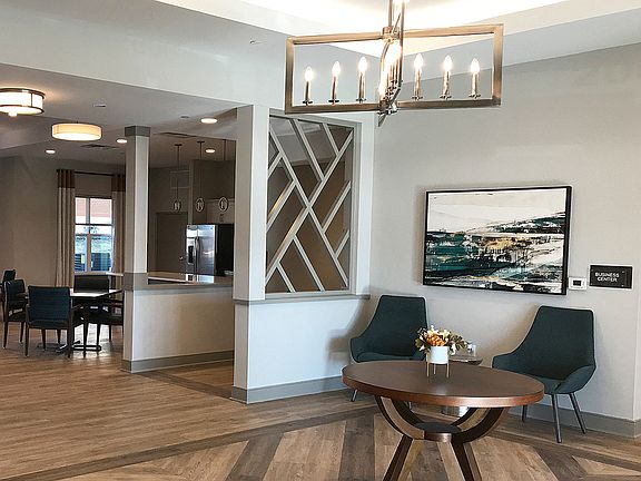 Community space with modern accents