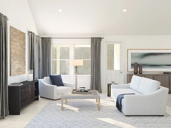 Great room with vaulted ceiling condition