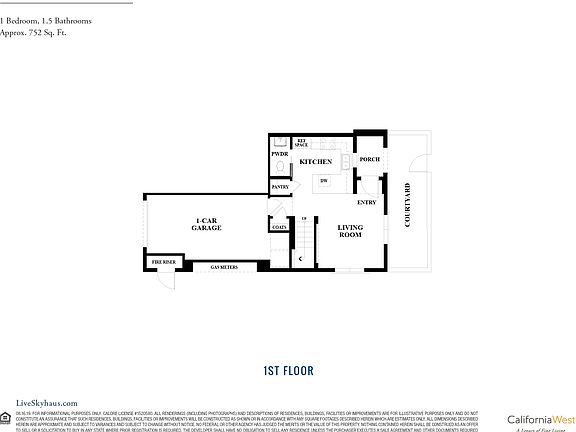 Plan 1, First Floor