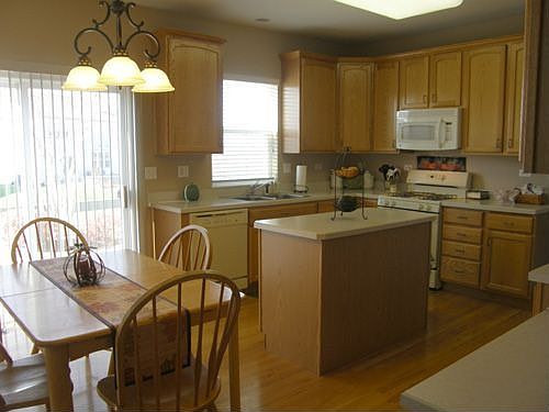 Huge kitchen with eating area