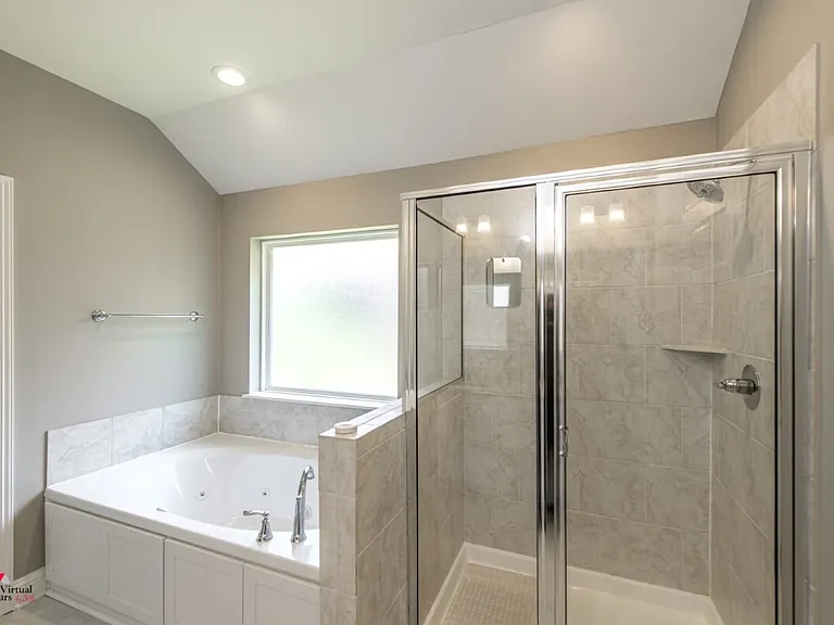 Master bath tub and shower