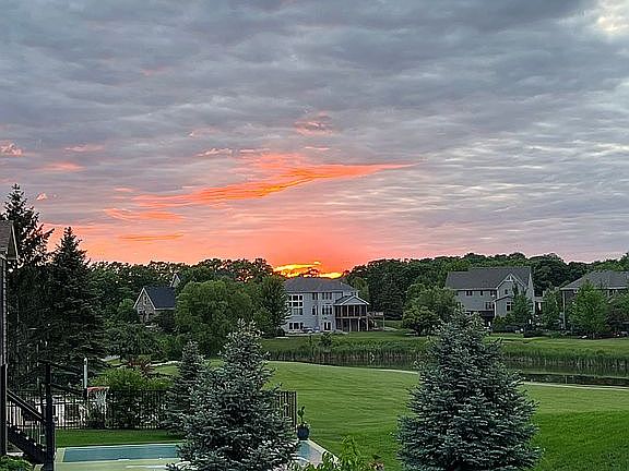 Sunset from deck
