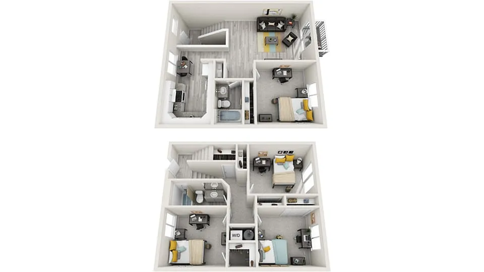 Floor plan Langley B Renovated - Station