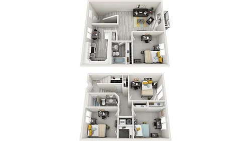 Floor plan Langley B Renovated - Station