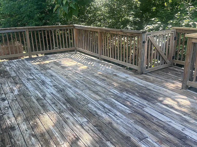 Large back deck