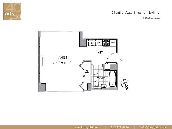 2nd image of 40 Gold St APT 8D