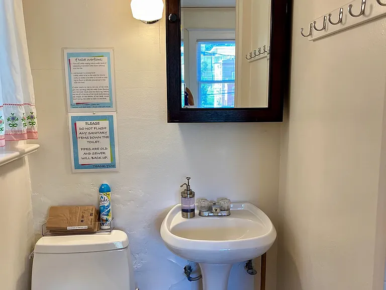 Female private half bath for double
