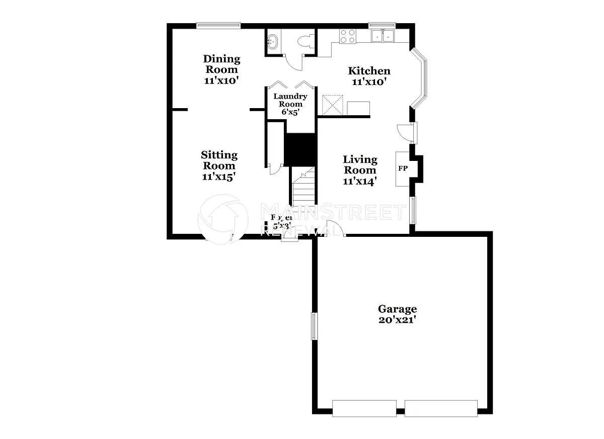 Floor Plan - 1110 Cedarhill Ct